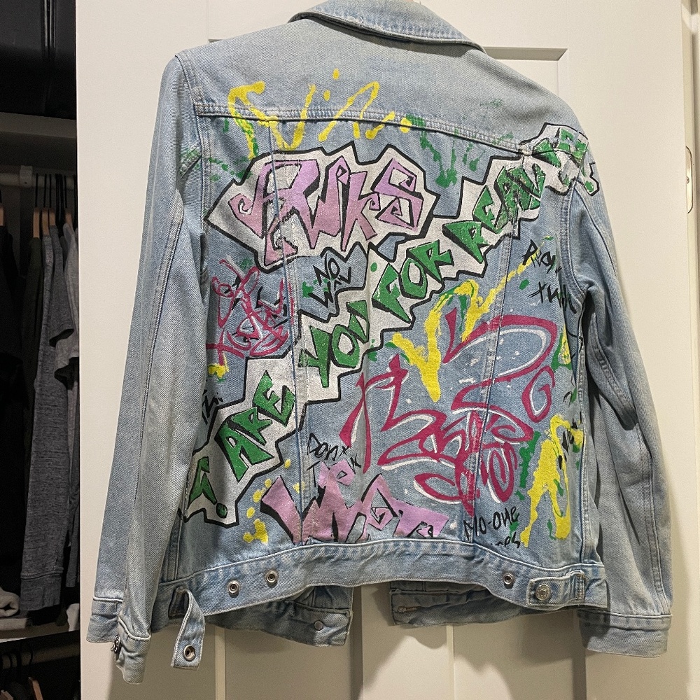 Graffiti Jean Jacket